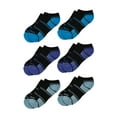 thumbnail image 1 of Wrangler Boys' Essentials Cool Comfort Low-Cut Boys Socks, Assorted Cushioned Kids Socks, Large, 6-Pack, 1 of 12
