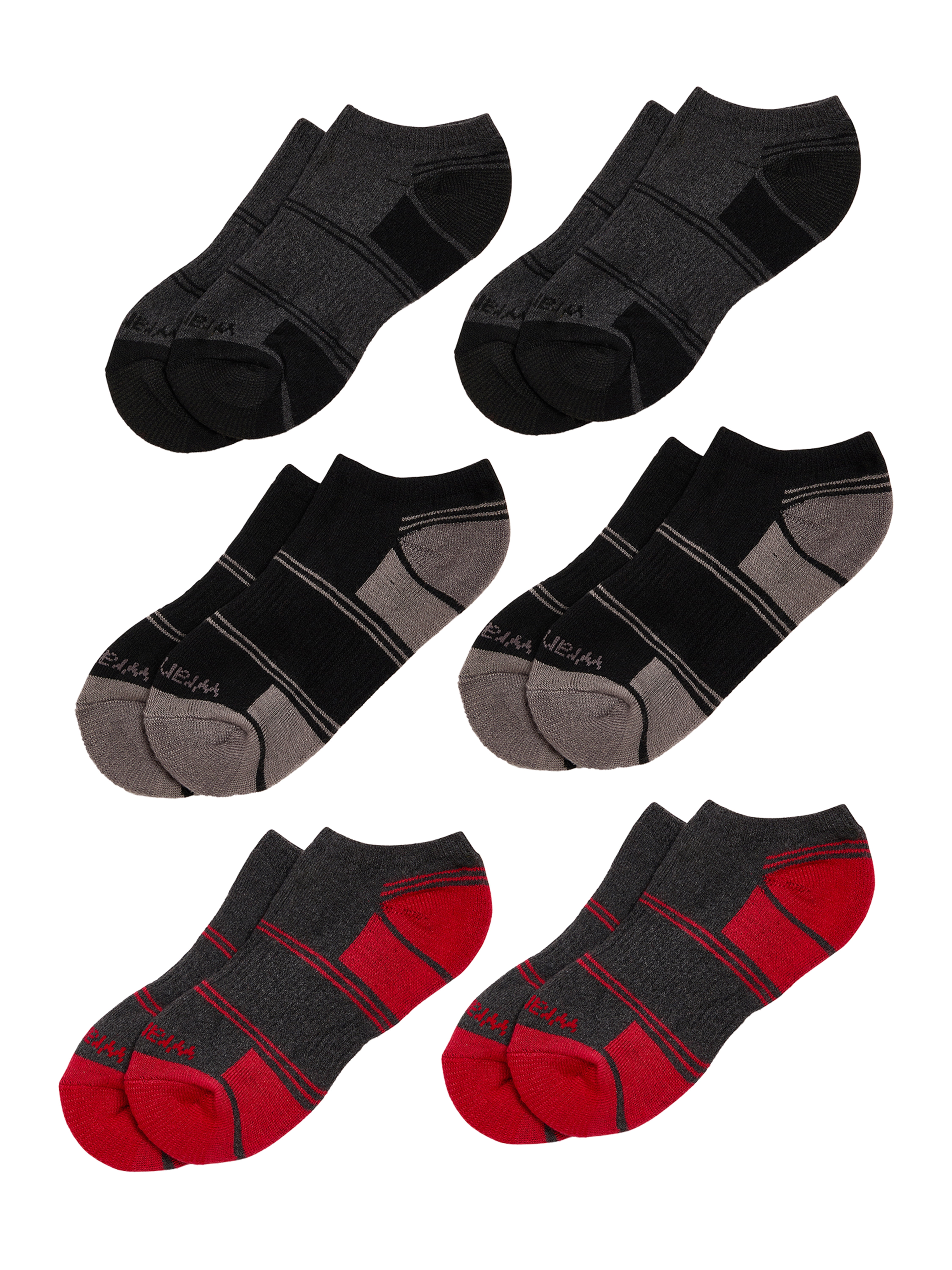 Wrangler Boys' Essentials Cool Comfort Low-Cut Boys Socks, Assorted Cushioned Kids Socks, Small, 6-Pack