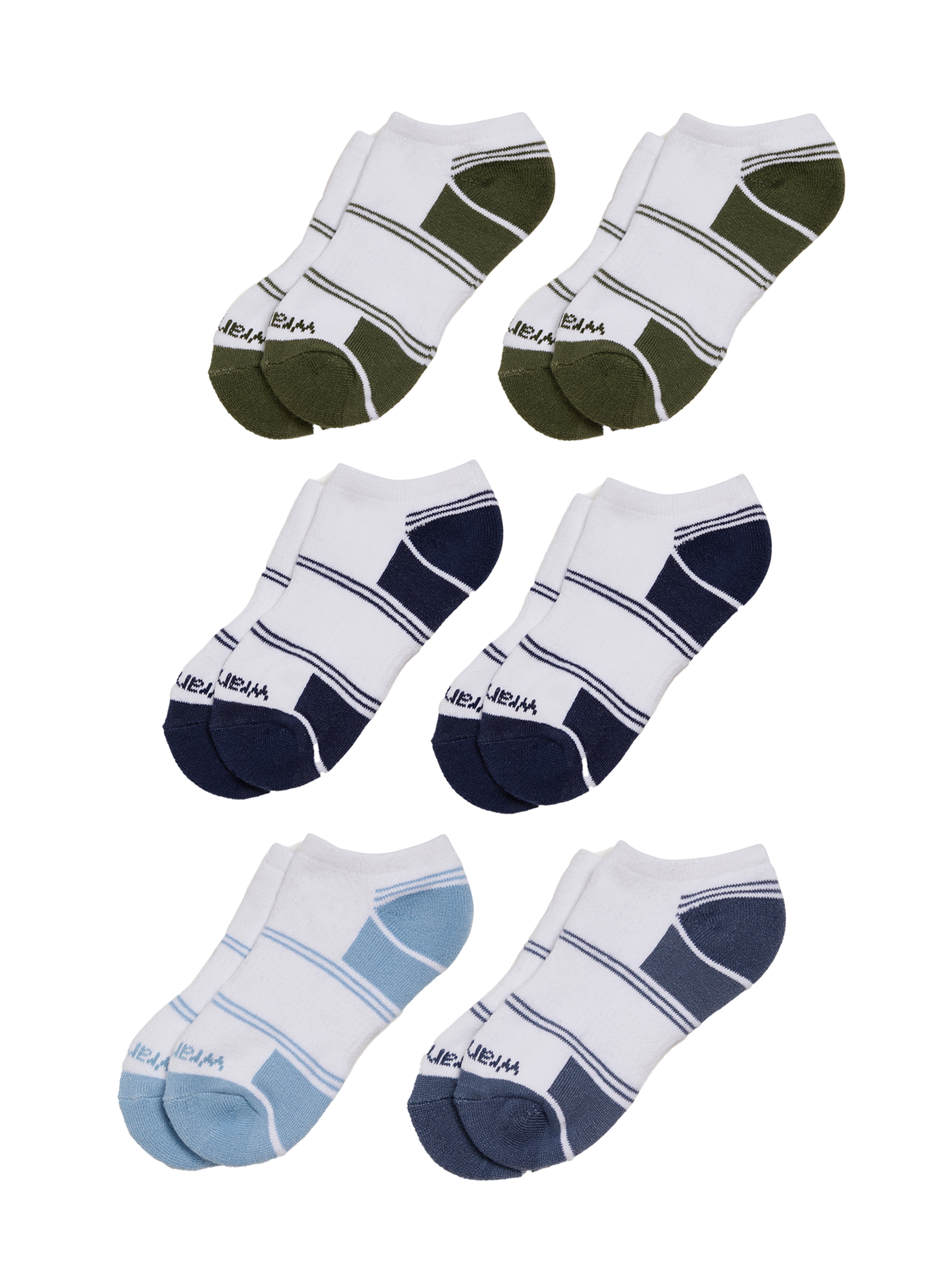 Wrangler Boys' Essentials Cool Comfort Low-Cut Boys Socks, Assorted Cushioned Kids Socks, Small, 6-Pack
