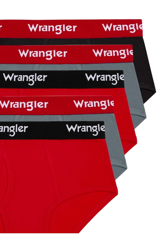 Boys' Cotton Briefs, Soft Boys Underwear w/ 4-Way Stretch, XL, 5-Pack