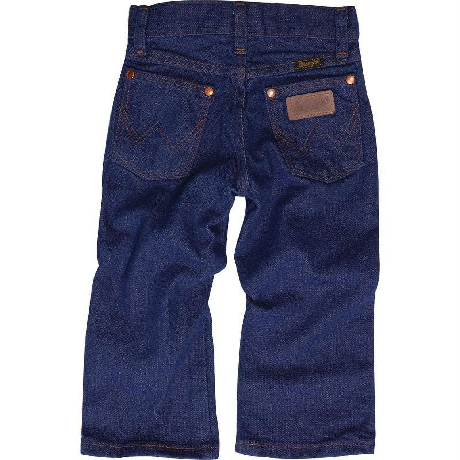 Wrangler Boys Little Boys Cowboy Cut Jeans 2T Prewashed Indigo - Walmart.com