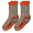 thumbnail image 1 of Wrangler Boys Merino Wool Half Cushion Seamless Rib Boot Crew Socks 2 Pair Pack, 1 of 5