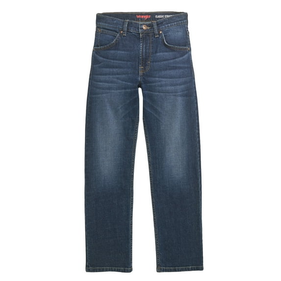Wrangler® Boys Straight Fit Denim Jeans, Sizes 4-18 Regular, Slim, & Husky
