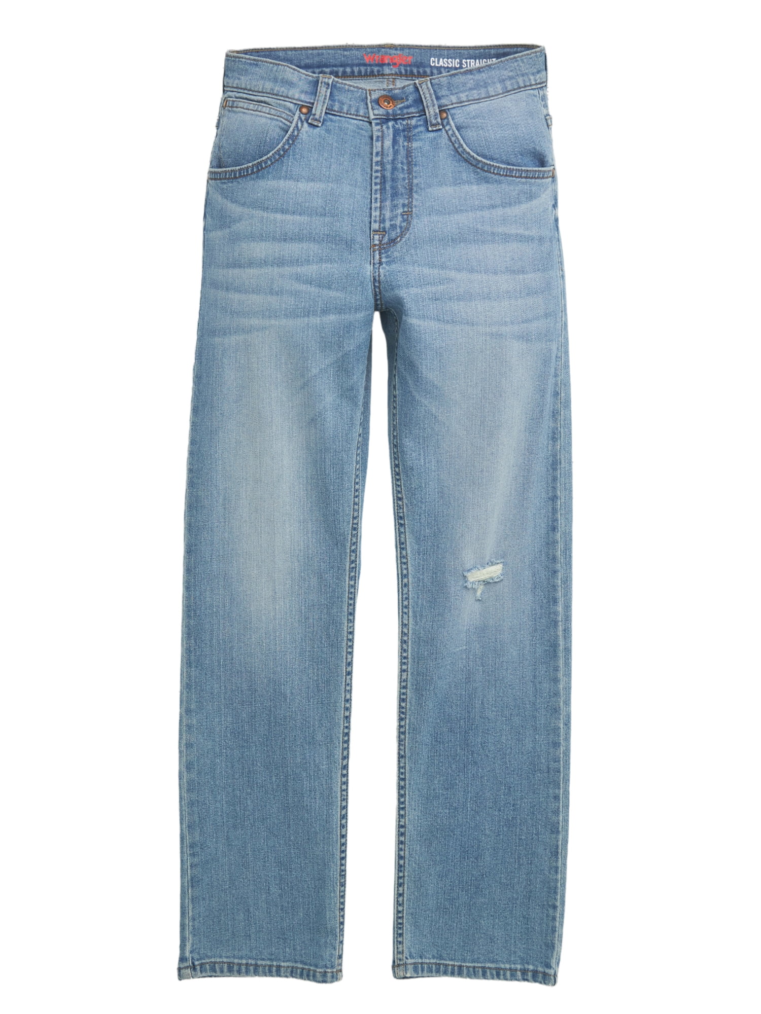 Wrangler® Boys Straight Fit Denim Jeans, Sizes 4-18 Regular, Slim, & Husky