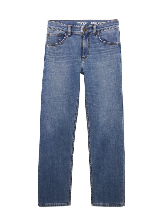 ® Boys Straight Fit Denim Jeans, Sizes 4-18 Regular, Slim, & Husky