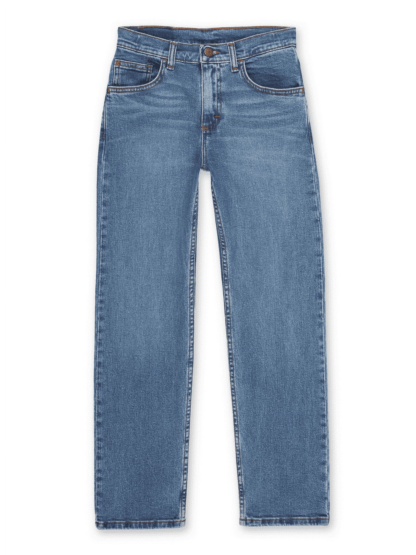 Wrangler Boys Straight Fit Denim Jeans, Sizes 4-18 Regular, Slim, & Husky - image 1 of 6