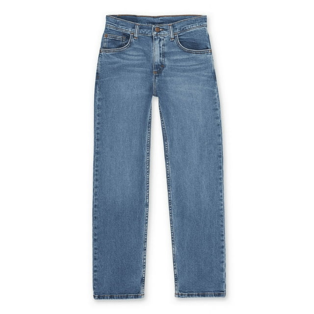 Wrangler Boys Straight Fit Denim Jeans, Sizes 4-18 Regular, Slim, & Husky