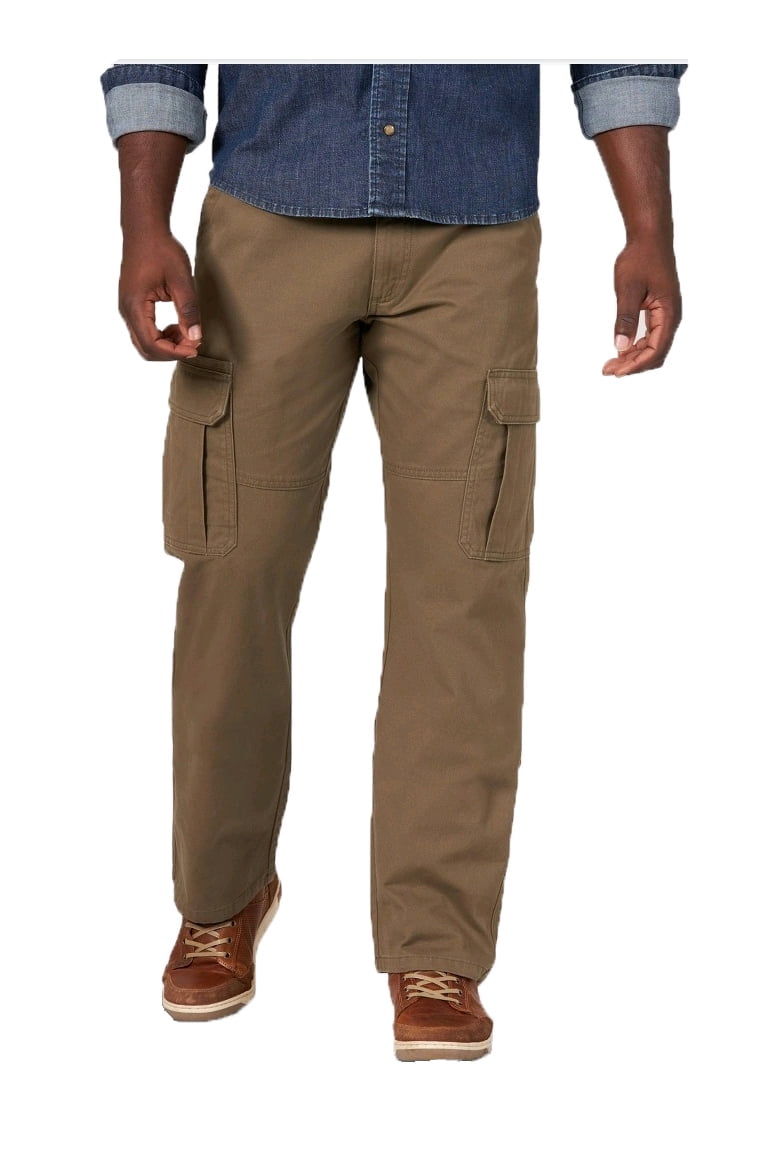 Wrangler Brown Relaxed Fit Flex Cargo Pants 40 X 30