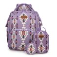 thumbnail image 1 of Wrangler Callie 3-Piece Diaper Bag Backpack Set with Pacifier Case and Bottle Bag, Lavender, 1 of 8