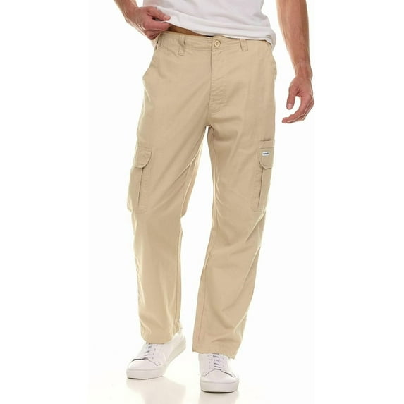 Wrangler Cargo Pants for Men Big and Tall - Twill Half Elastic Mens Cargo Pants Color-Elmwood, Size XLT-6X