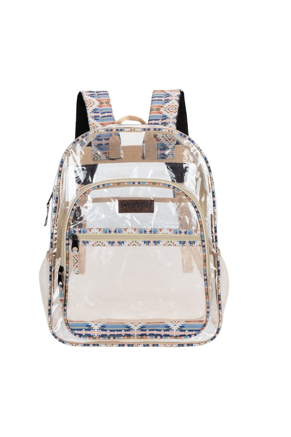 Clear Waterproof Backpack, Durable Plastic Book Bag, Casual, for Student, Clear Tan