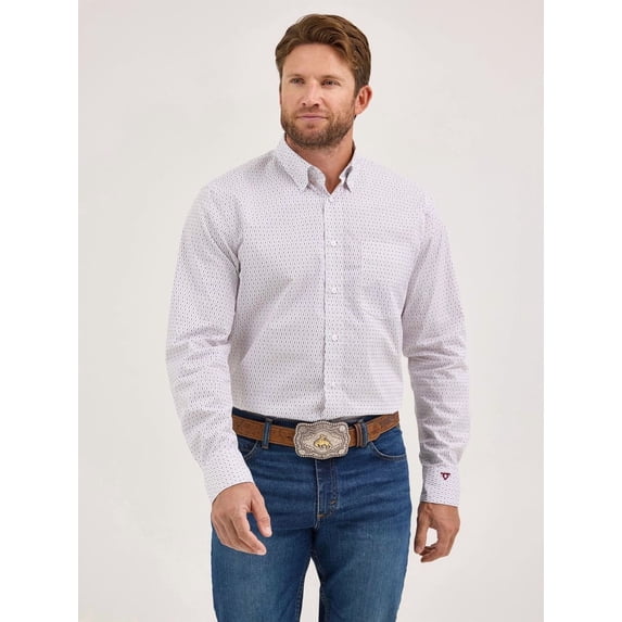 Wrangler Cody Johnson White Crossbar - Mens Shirt - 112369549
