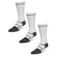 thumbnail image 1 of Wrangler Comfort Compression Crew Socks for Men, Size 6-12, White, 3 Pairs, 1 of 5