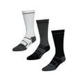 thumbnail image 1 of Wrangler Comfort Compression Crew Socks for Men, Size 6-12, White/Gray/Black, 3 Pairs, 1 of 10