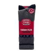 Comfort Compression Crew Socks for Men, Size 6-12, Gray, 3 Pairs