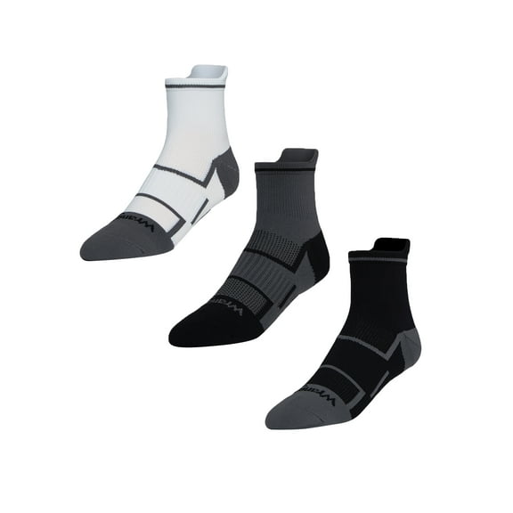 Wrangler Men’s Comfort Compression Quarter Socks, 3-Pairs, Shoe Sizes 6-12