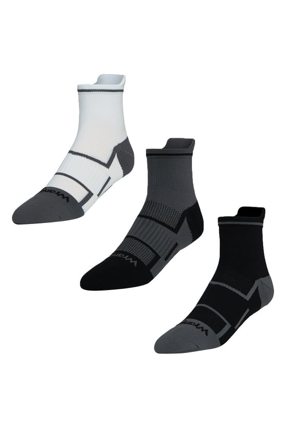 Men’s Comfort Compression Quarter Socks, 3-Pairs, Shoe Sizes 6-12