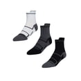 thumbnail image 1 of Wrangler Comfort Compression Quarter Socks for Men, Size 6-12, 3 Pairs, 1 of 11