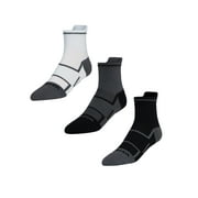 Comfort Compression Quarter Socks for Men, Size 6-12, 3 Pairs