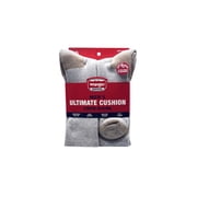 Men's Ultimate Comfort Crew Socks, Work Socks for Men, Grey, 6 Pack
