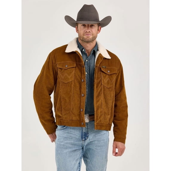 Wrangler Corduroy Monks Robe Brown - Mens Jacket - 112367603