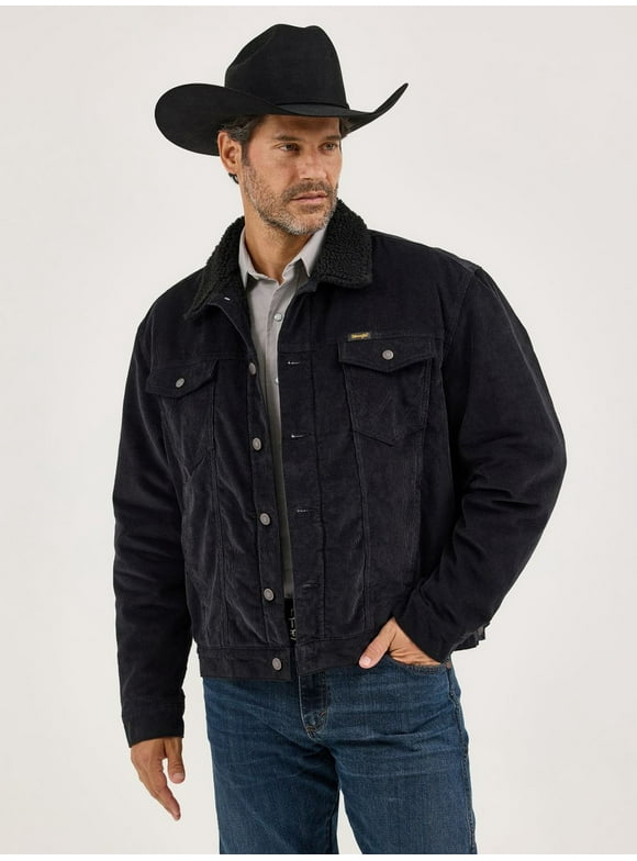 Corduroy Sherpa Lined Caviar - Mens Jacket - 112367604