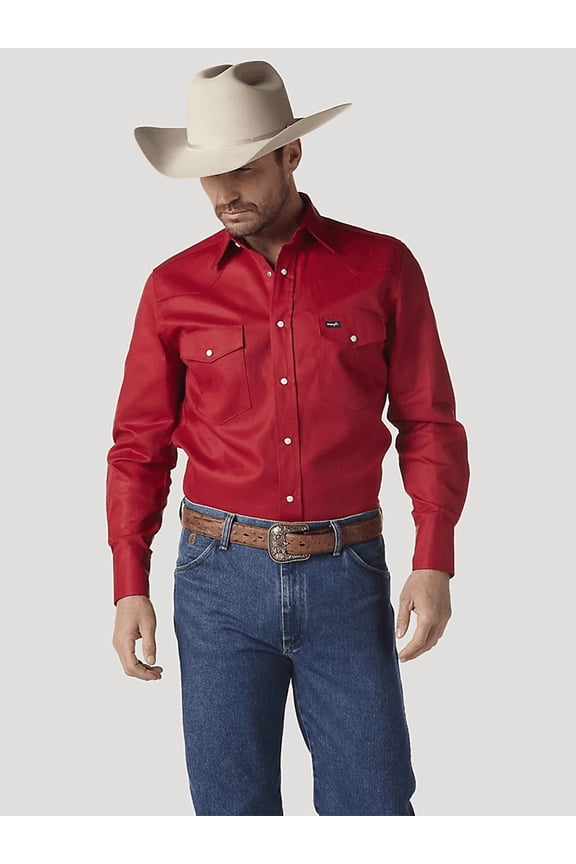 Cowboy Cut Work Shirt Red - Mens Shirt - Ms70619