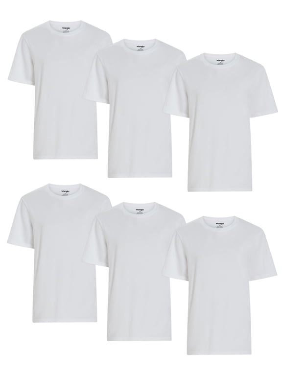 Men's Relaxed Fit Crewneck Stretch Tee, 6-Pack, Sizes S-3XL