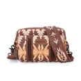 thumbnail image 1 of Wrangler Crossbody Bag for Women Boho Aztec Small Multi Pocket Crossover Purse, Camel, 1 of 7