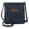 thumbnail image 1 of Wrangler Crossbody Bags for Women Western Hand Woven Satchel Purse, Dark Blue, 1 of 7