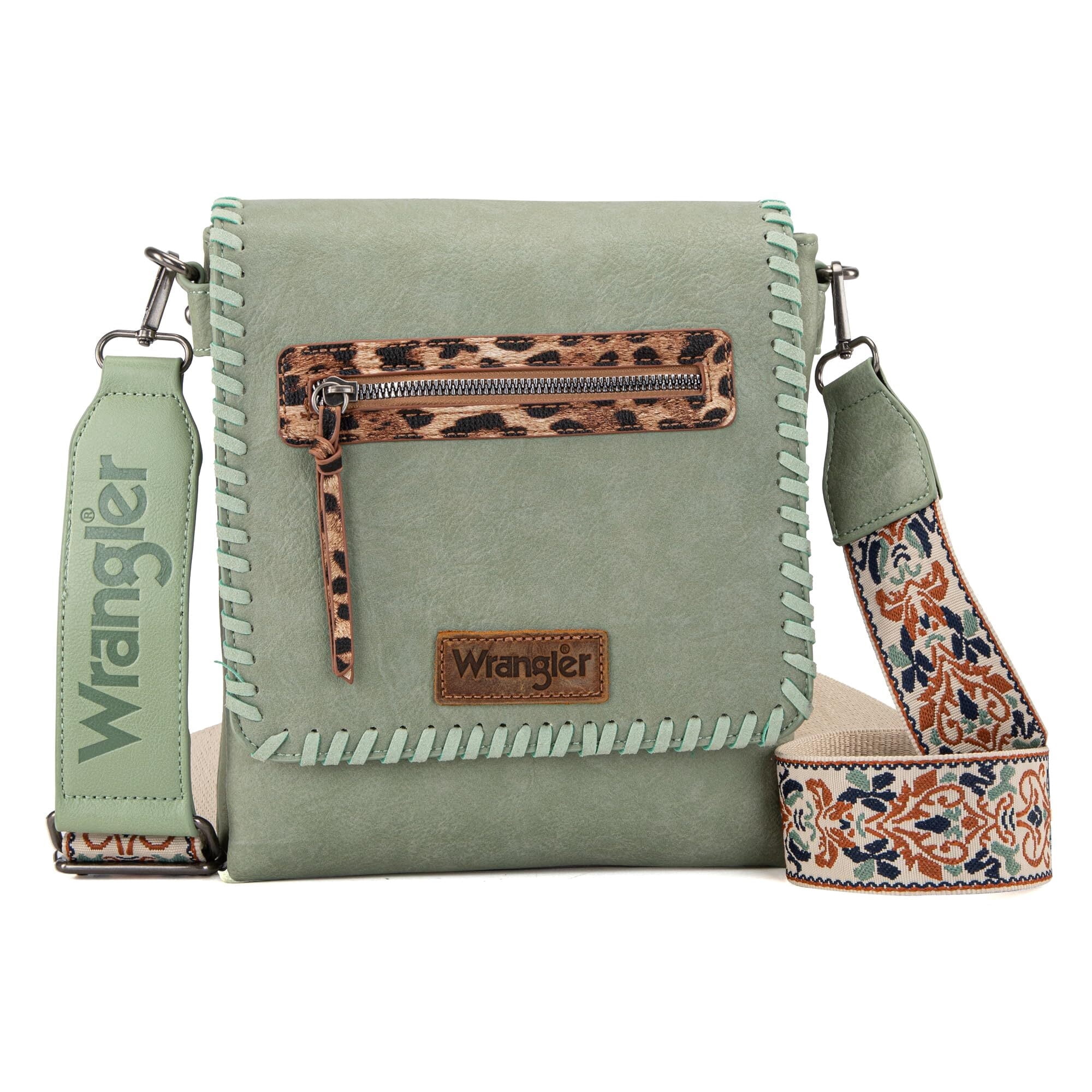 Wrangler Crossbody Bag For Women Vegan Leather Western Shoulder Purse