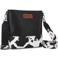 thumbnail image 1 of Wrangler Crossbody Purses for Women Two Tone Crossbody Bags Women Purses and Handbags, Cow Print-Black, 1 of 7