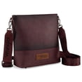 thumbnail image 1 of Wrangler Crossbody Purses for Women Two Tone Crossbody Bags Women Purses and Handbags, Burgundy, 1 of 7