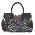 thumbnail image 1 of Wrangler Cute Animal Print Purse for Women Mini Fun Size Tote with Crossbody Strap Stylish and Versatile Animal Print Purse, Black, 1 of 7