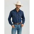 thumbnail image 1 of Wrangler Dark Denim Snap - Mens Shirt  - 112361700, 1 of 4