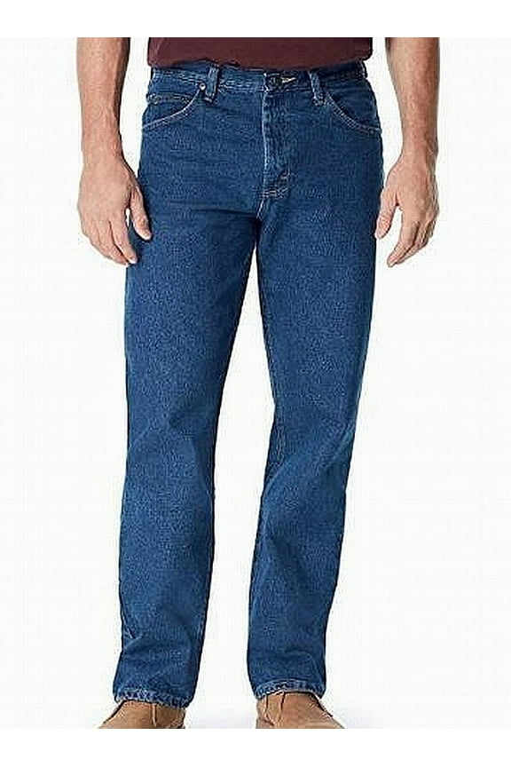 Dark Mens 54x30 Classic Straight Leg Jeans