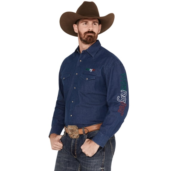Wrangler Denim Mexico Logo Print - Mens Shirt - 112324642