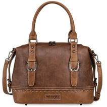 Wrangler Doctor Bag for Women Satchel Handbags, Awake Saddle Brown
