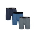 thumbnail image 1 of Wrangler Cool Carpenter 6" Boxer Briefs Men's Underwear, 2XL, Navy/Federal Blue/Charcoal, 3-Pack, 1 of 9