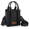 thumbnail image 1 of Wrangler Embossed Crossbody Bag for Women Top Handle Fringe Handbags and Western Mini Tote, Black, 1 of 6