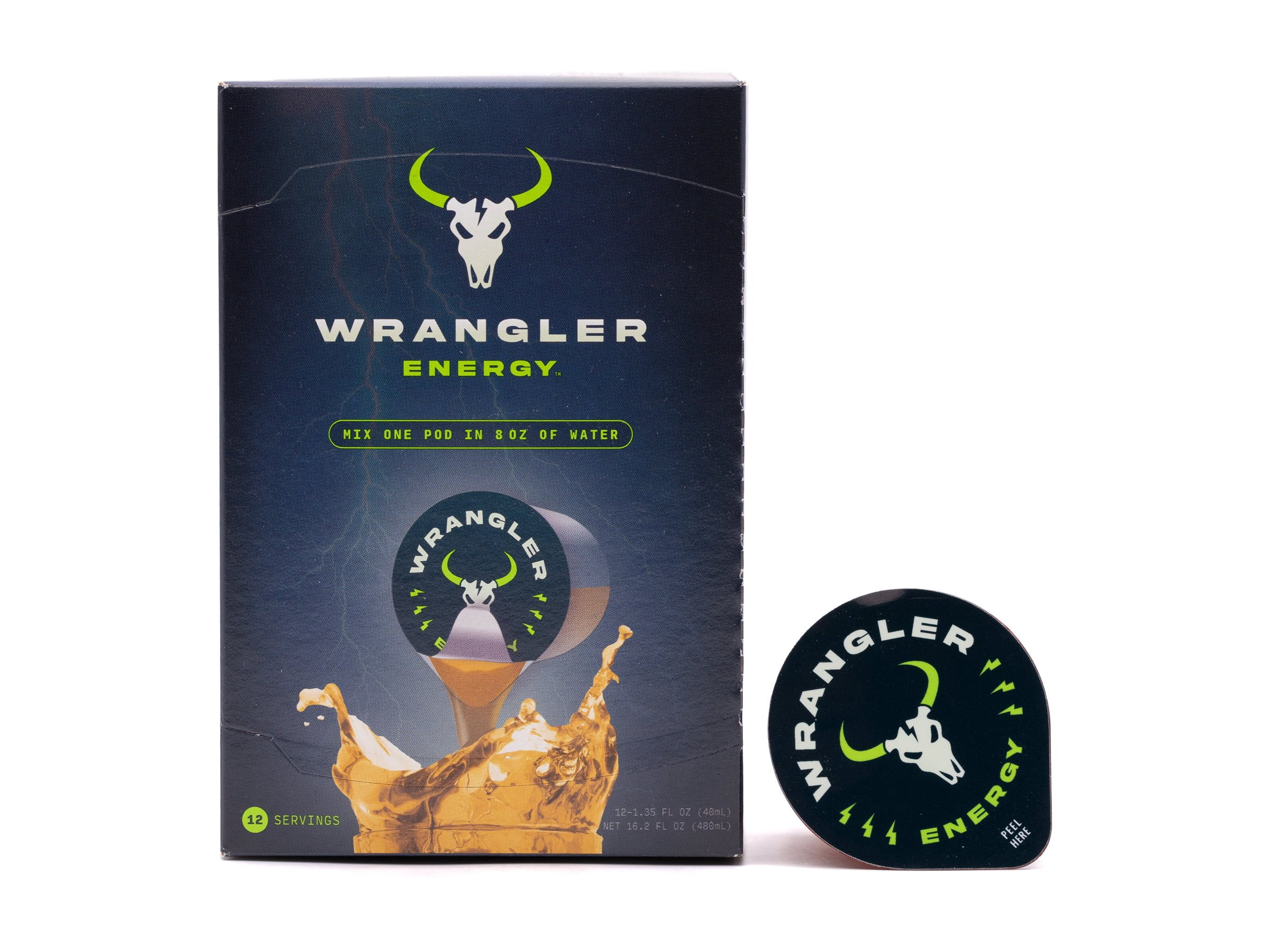 Wrangler Energy Drink Single Serve Liquid Pods by Java House, Peel and ...