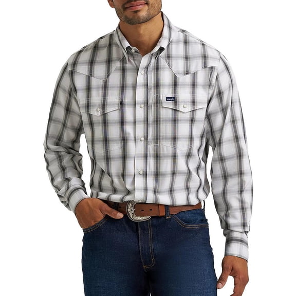 Wrangler FA25 PERFROMANCE SNAP LS - MPF32503H Grey XXL