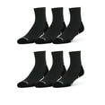 thumbnail image 1 of Wrangler Essential Cool Comfort Men’s Full-Cushion Quarter Socks, 6-12, Charcoal Heather, 6-Pack, 1 of 8
