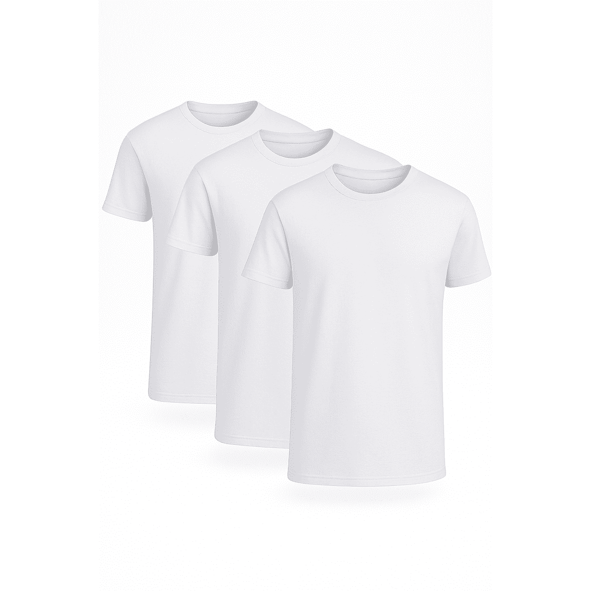 Five Star Performance Mesh Crew T-Shirt, Stretch Fabric Sleeve Shirts for Men, 3-Pack