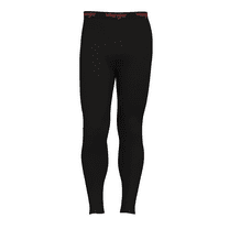 Wrangler Premium Men's Active Stretch Base Layer Thermal Pants, M, Black