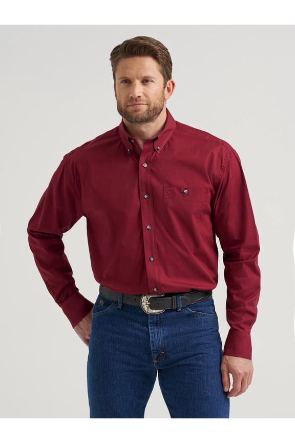 George Strait Burgundy Wine - Mens Shirt - 112369627