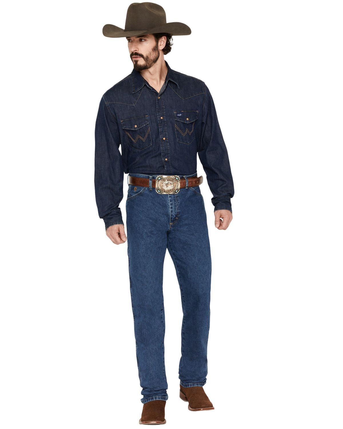 Wrangler 13MGSHD George Strait Original Fit Jeans Blue 29x34