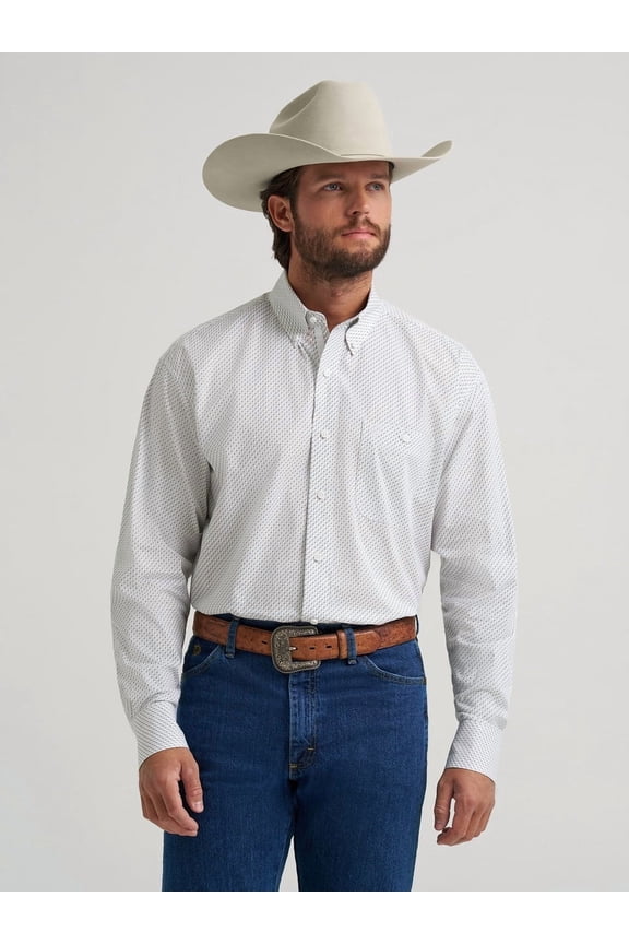 George Strait White Print - Mens Shirt  - 112379057