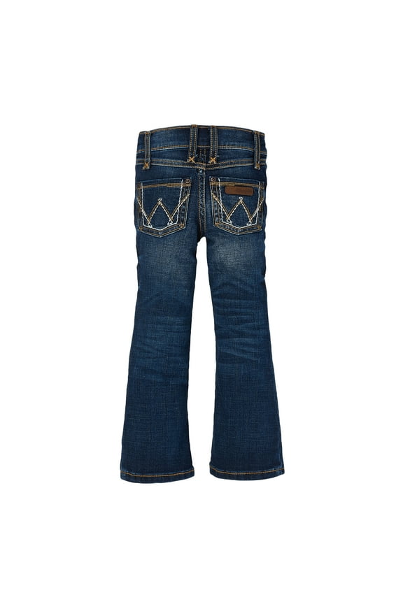 Girls' Multi Stitch Bootcut Slim Fit Jeans Blue 5 SLM
