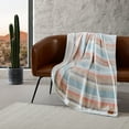 thumbnail image 1 of Wrangler Glen Canyon Stripe Blue Ultra Soft Plush Fleece Full/Queen Blanket, 1 of 8